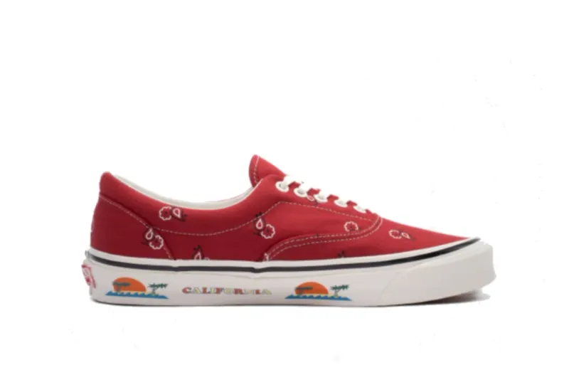 Vans OG Era Paisley Red Pompeian Red/White (VN0A4BVAXE5)