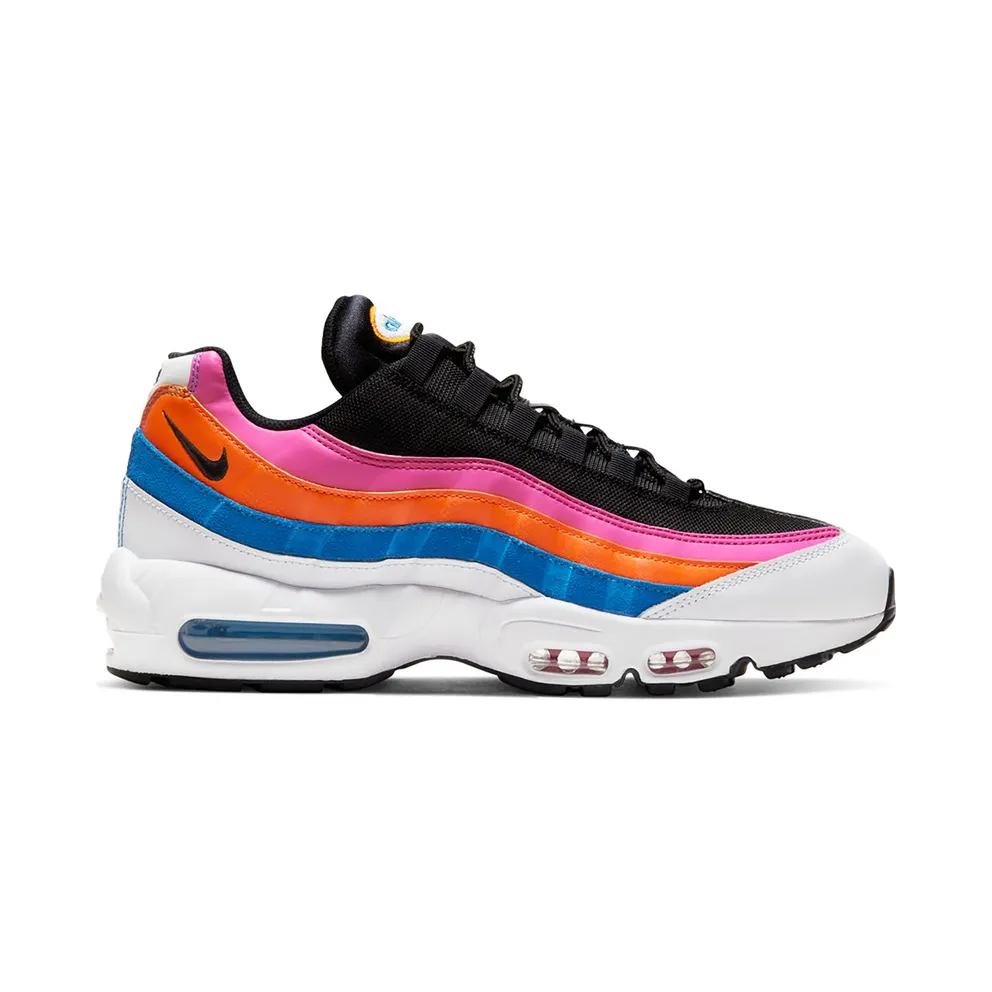 Nike Air Max 95 Essential Multi White/Black-Magma Orange-Active Fuchsia (CW6990-100)