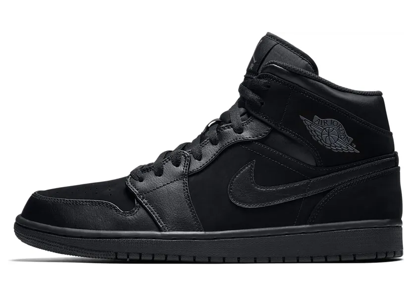 Air Jordan 1 Mid “Black / Dark Grey” (554724-050)