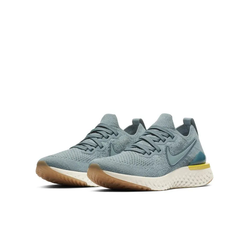Nike Epic React Flyknit 2 Aviator Grey (GS) Aviator Grey/Black/Blue Fury (AQ3243-005)