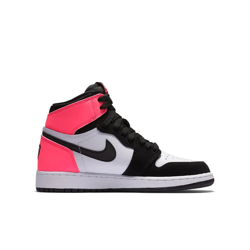 Jordan 1 Retro Valentine’s Day 2017 (GS) Black/Hyper Pink-White (881426-009)