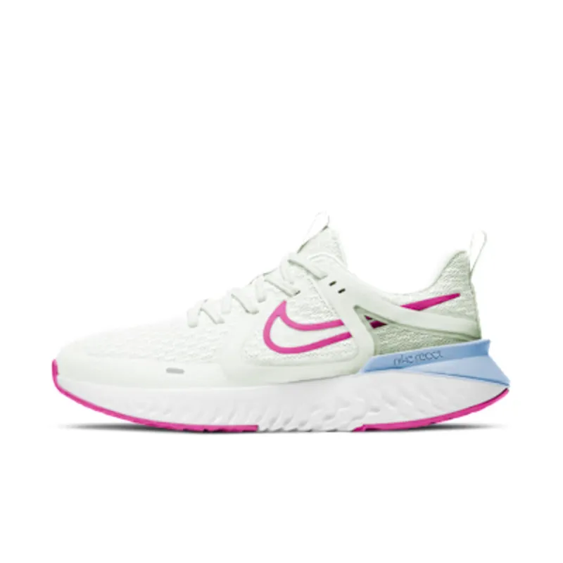 Nike Legend React 2 – White “Summit White / Hydrogen Blue / Fire Pink” (AT1369-103)