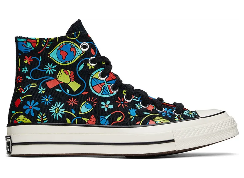 Converse Chuck 70 Peace & Unity Black/poppy Glow/lime Twist (172259C)