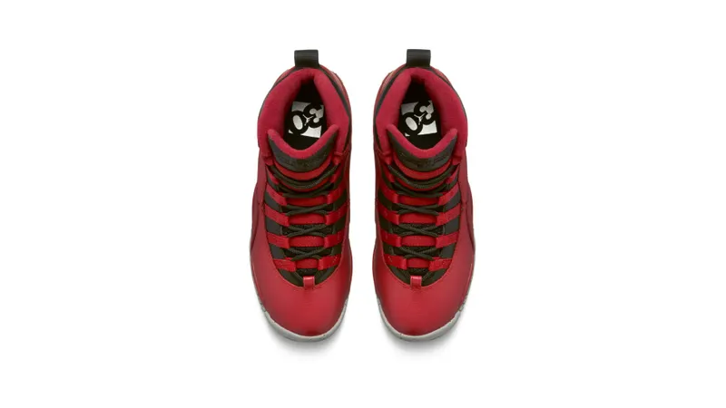 Jordan 10 Retro Bulls Over Broadway (GS) Gym Red/Black/Wolf Grey (705179-601)