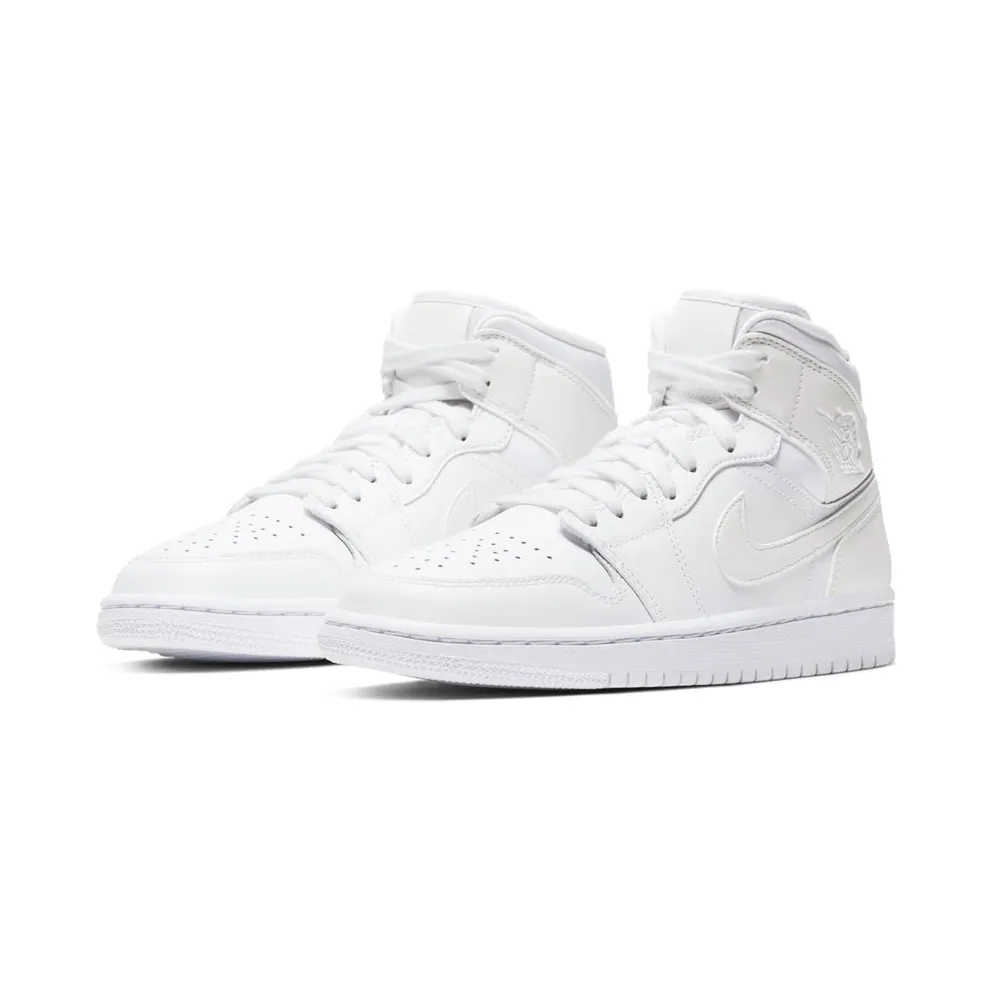 Air Jordan WMNS 1 Mid Triple White (BQ6472-112)