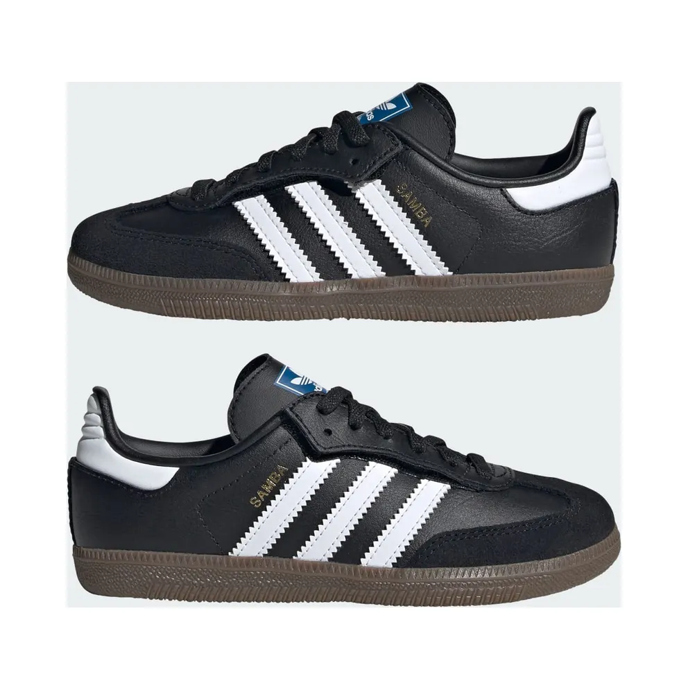 Adidas Samba OG Comfort Closure with Elastische Veters Kids Core Black / Cloud White / Gum (JQ6390)