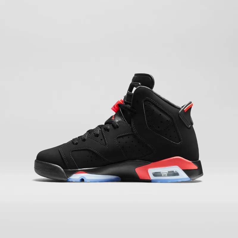 Jordan 6 Retro Infrared Black 2014 (GS) Black/Infrared23-Black (384665-023)