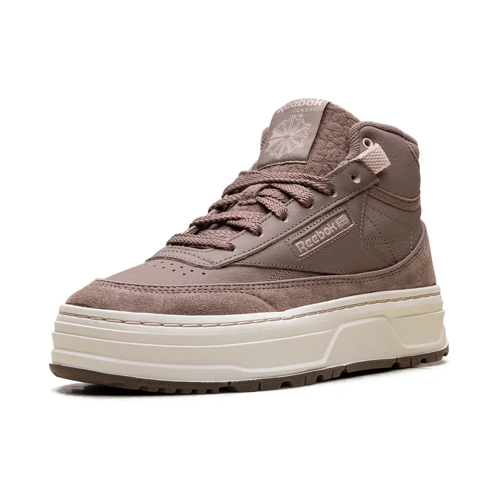 Reebok Club C Geo Mid Shoes Taupe / Chalk / Soft Ecru (GV7035)
