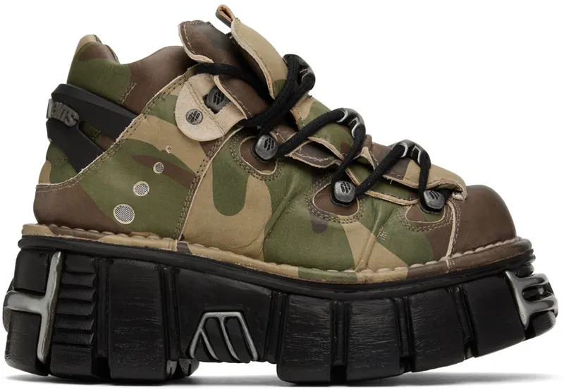 VETEMENTS Khaki New Rock Edition Platform (UA53SN200G)