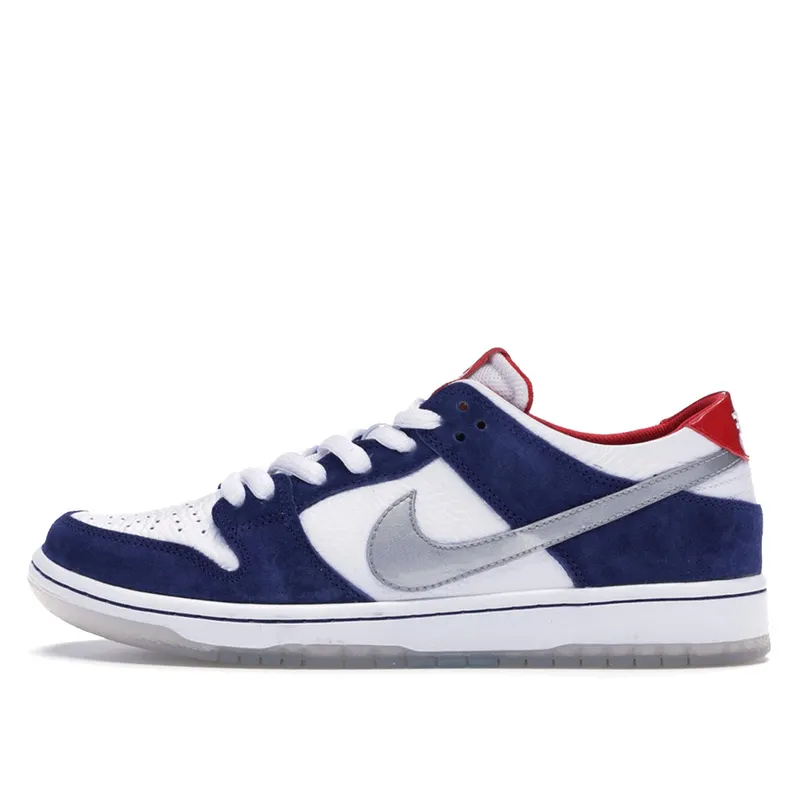 Nike Dunk SB Low Ishod Wair “BMW” Deep Royal Blue/Metallic Silver-University Red-Metallic Silver (839685-416)