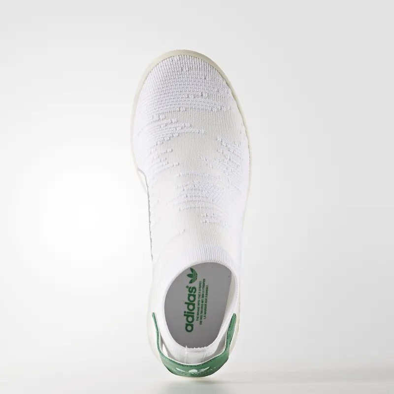 adidas Stan Smith Sock White Green (W) Cloud White/Cloud White/Green (BY9252)