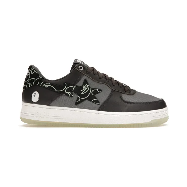 A Bathing Ape Bape Sta Text Code Camo Charcoal (001FWI202007-CHA)