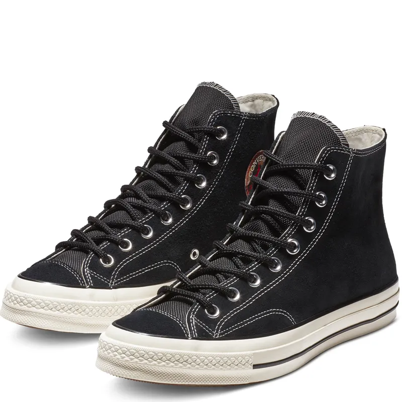 Converse Chuck Taylor All-Star 70s Hi Suede Pack Black Black/Black-Egret (162373C)