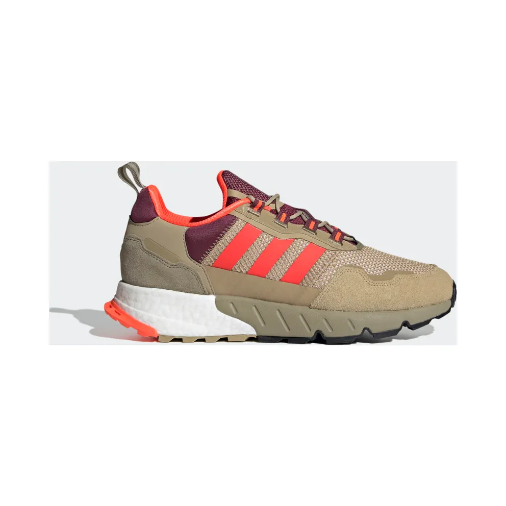 adidas ZX 1K Boost Schuh Beige Tone / Solar Red / Victory Crimson (H00429)
