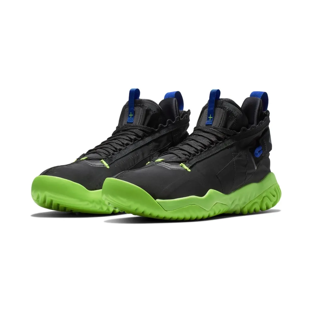 Jordan Proto React Black Racer Blue Electric Green Black/Racer Blue-Electric Green-Lime Blast (BV1654-004)