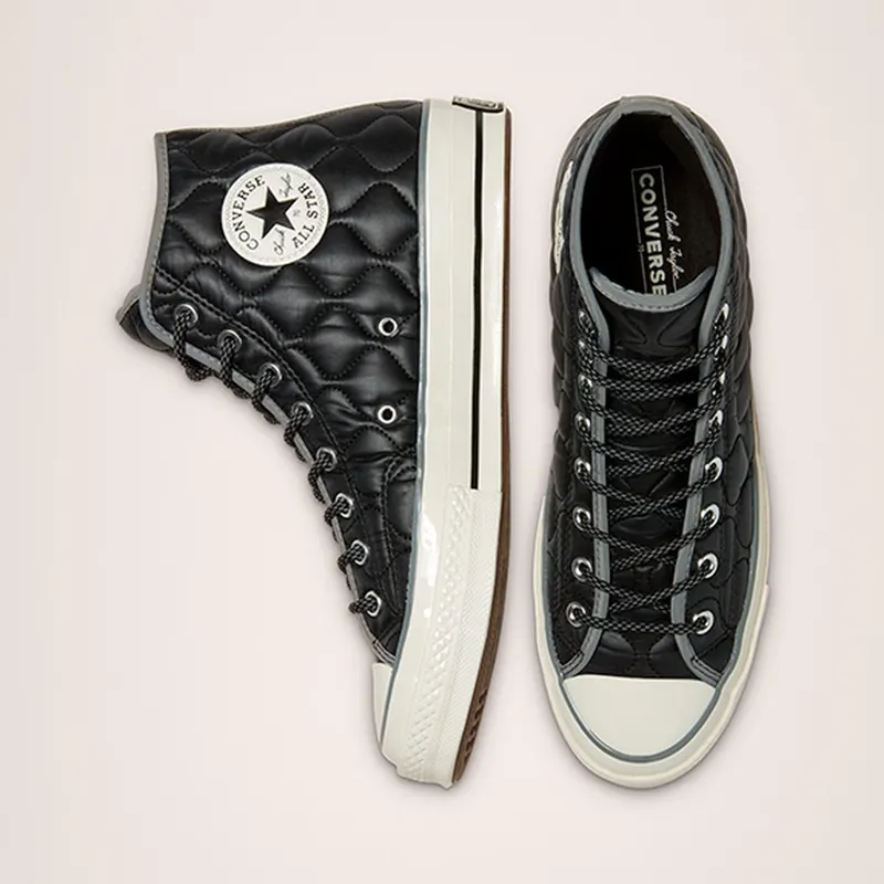 Converse Chuck 70 High ‘Workwear Quilting – Black Limestone’ Black/Limestone Grey/Egret (169376C)