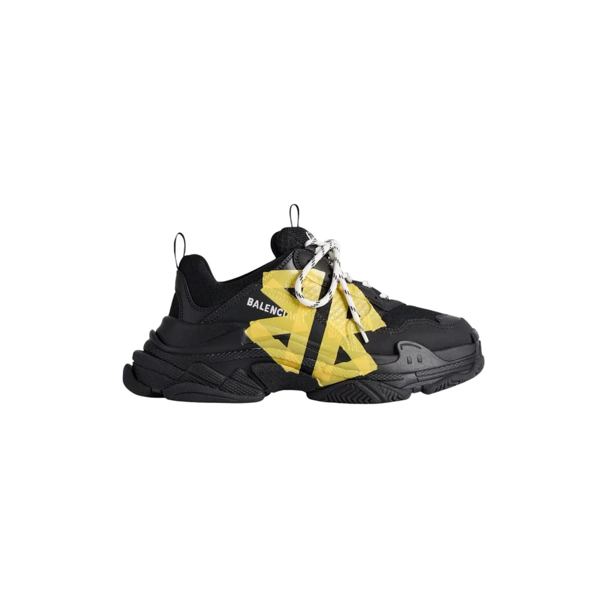 Balenciaga Triple S Tape Type Black Yellow (536737 WTRST 1070)