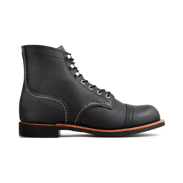 Red Wing Shoes Iron Ranger 6-Inch Boot Heritage #8084 Black Harness Leather (08084-BLACK)