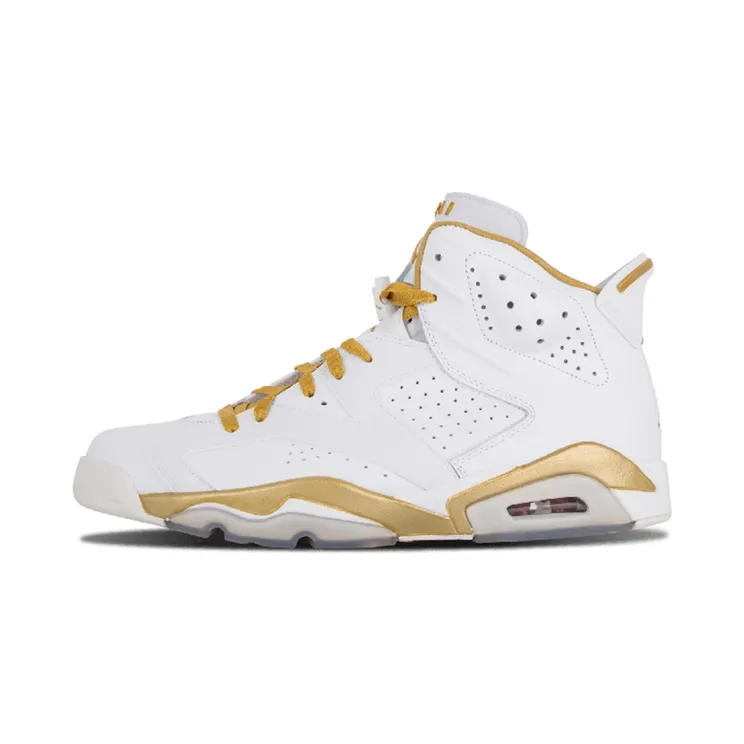 Air Jordan 6 Retro ‘GMP’ White/Metallic Gold (384664-135)