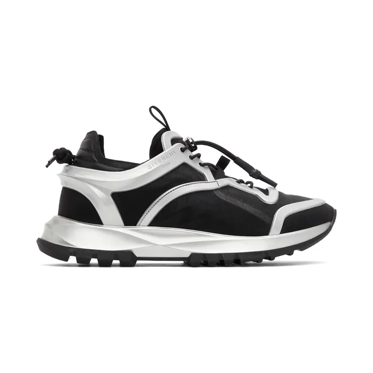 Givenchy Black & Silver Spectre Cage Runner Sneakers (BH003EH0U1)