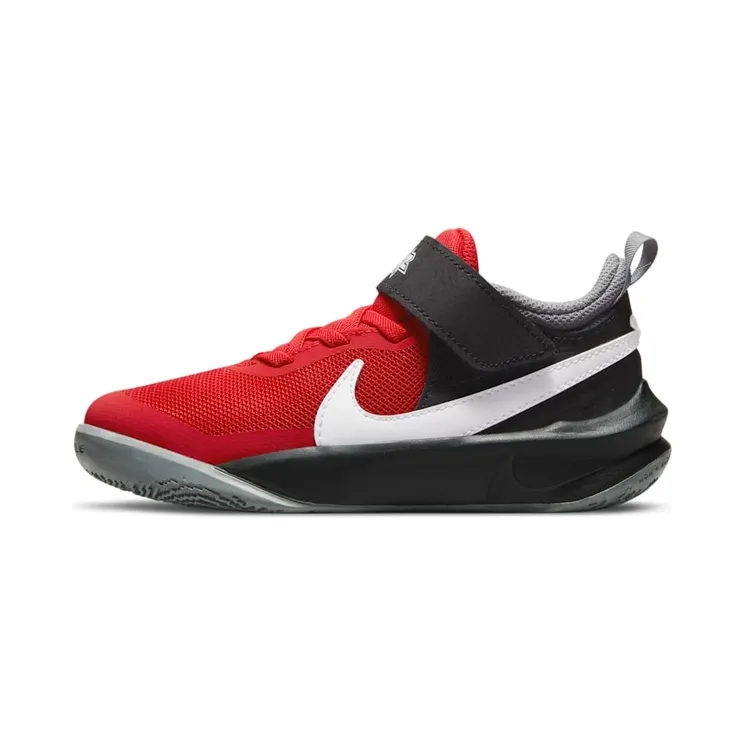 Nike Team Hustle D 10 “University Red / Particle Grey / Black / White” (CW6736-607)