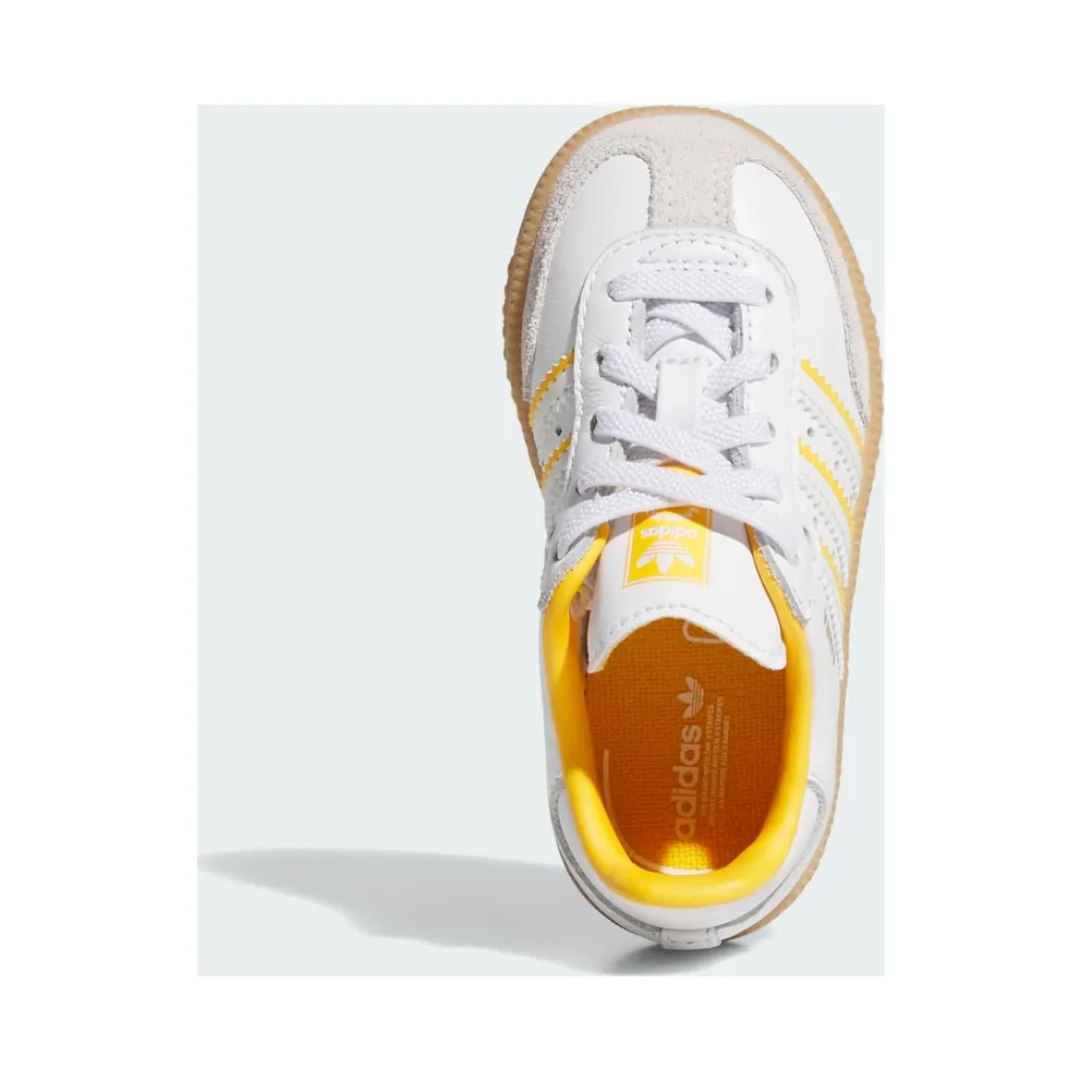 adidas Samba OG Crystal White Cloud White Crew Yellow (IH5642)