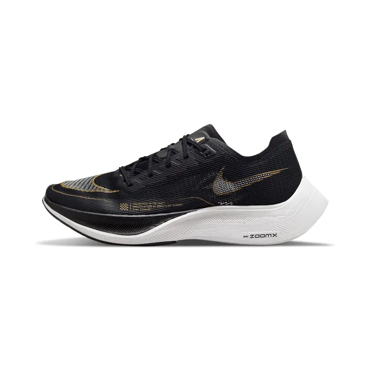 Nike ZoomX Vaporfly Next% 2 Wedstrijdschoenen (straat) “Black / Metallic Gold Coin / White” (CU4111-001)