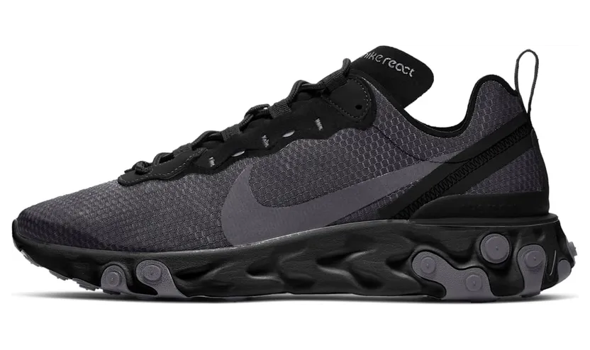 Nike React Element 55 SE “Black / Dark Grey” (CI3831-001)