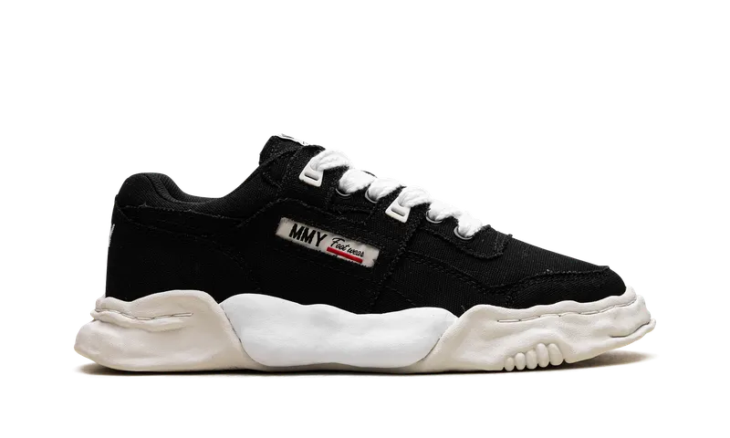 Maison Mihara Yasuhiro Parker OG Sole Cow Canvas Low “BLACK” (A08FW704-BLK)