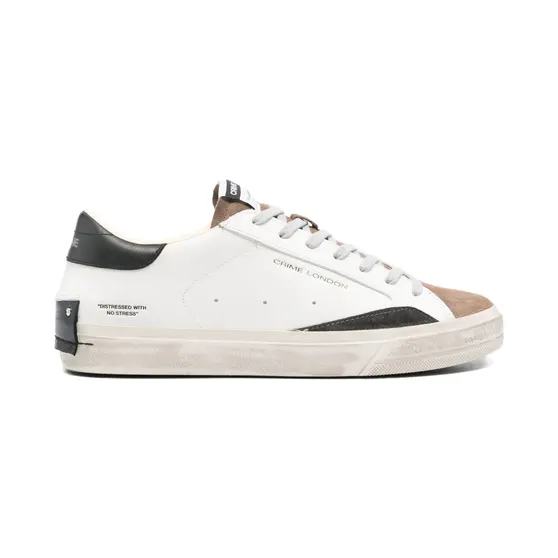 Crime London Distressed Downtown und Wildleder “White” (11072)