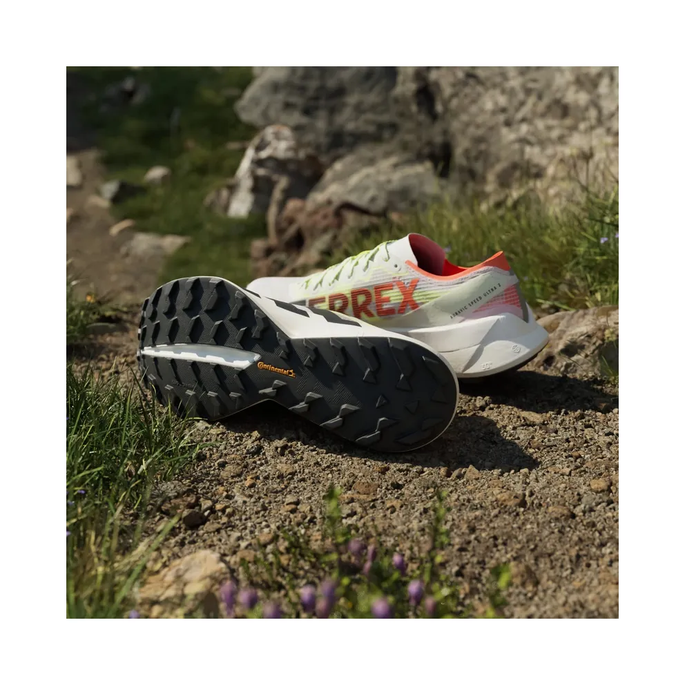 Adidas AGRAVIC SPEED ULTRA 2 – Mannen Cloud White / Core Black / Semi Impact Orange (JS3534)