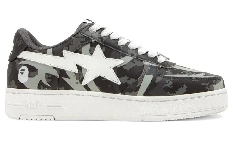 A Bathing Ape Bape Sta Low CLOT Black Trial Camo (001FWL731931-BLK)
