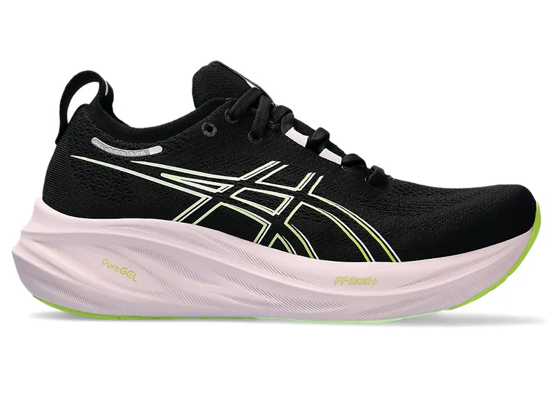 Asics Gel-nimbus 26 Black/Neon Lime (1012B601.004)