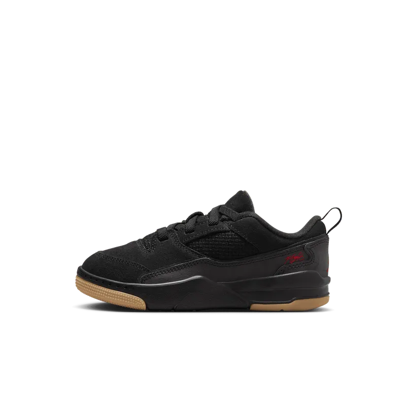 Jordan Flight Court Black Gum Medium Brown Varsity Red (HF3332-001)