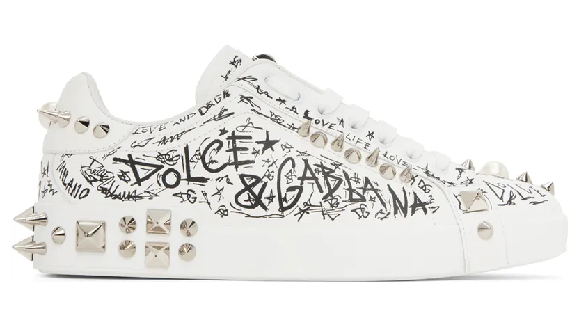 Dolce & Gabbana White Portofino Sneakers (CS1760AC022)