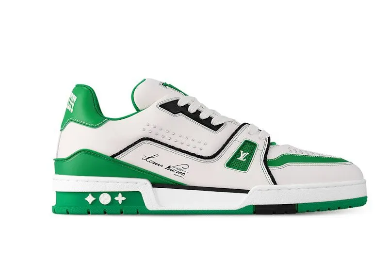 Louis Vuitton LV Trainer White Green (1AD7KP)