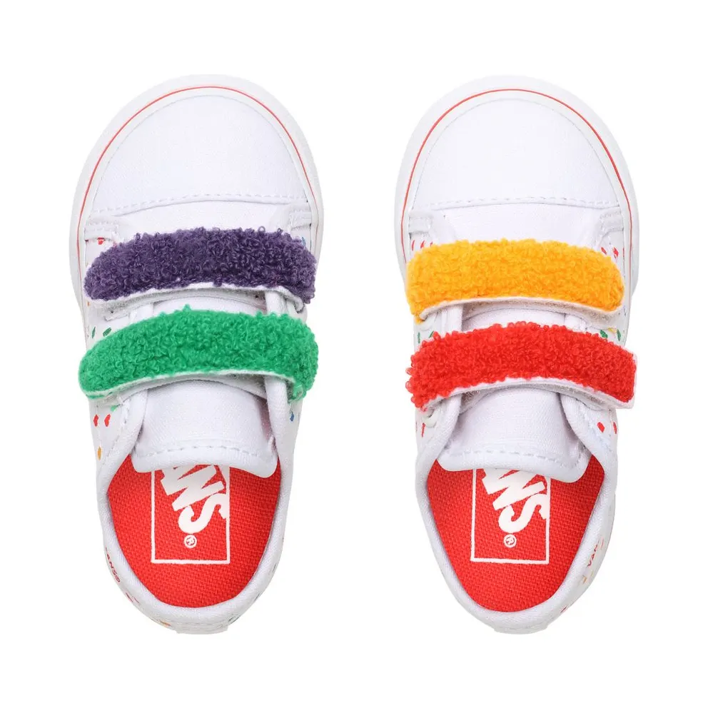 VANS Chenille Style 23 V Toddler Shoes (White)