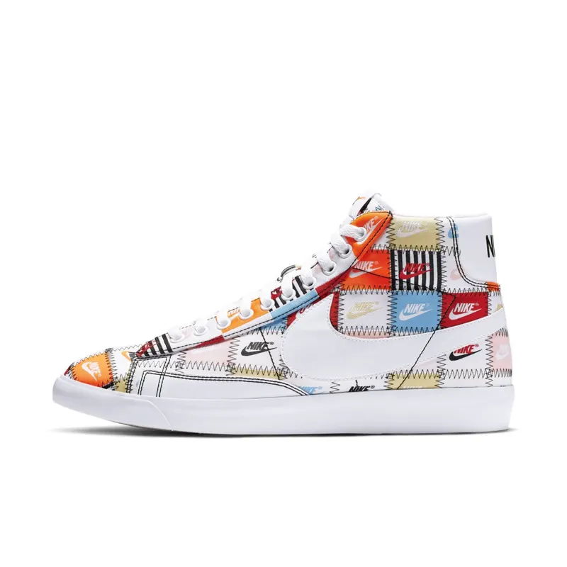 Nike Blazer Mid Patchwork White/Multi-Color (CI9887-100)
