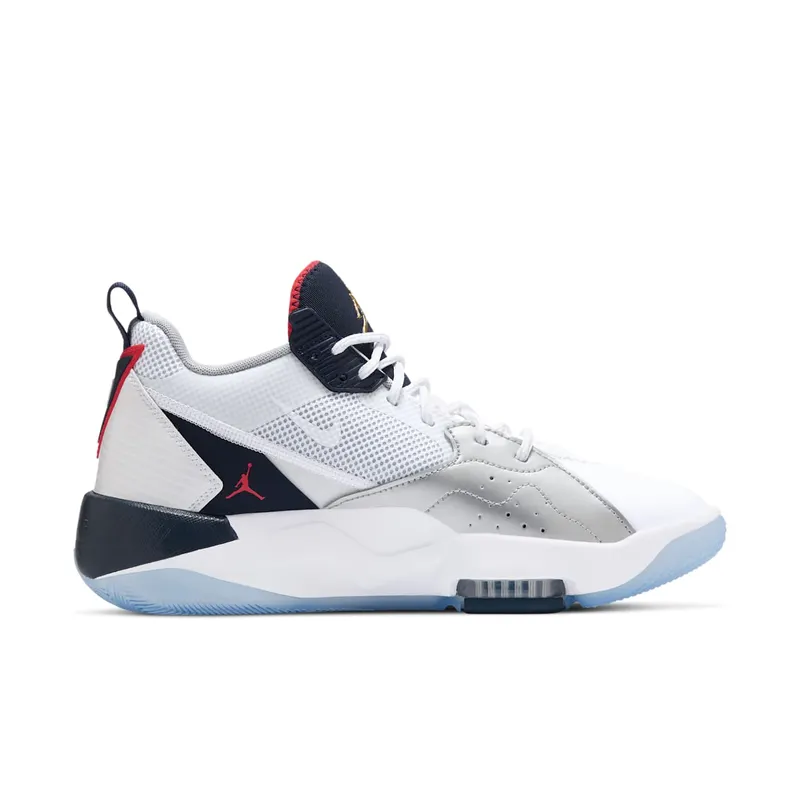 Jordan Zoom 92 Olympic White/Obsidian-True Red-Metallic Silver (CK9183-101)