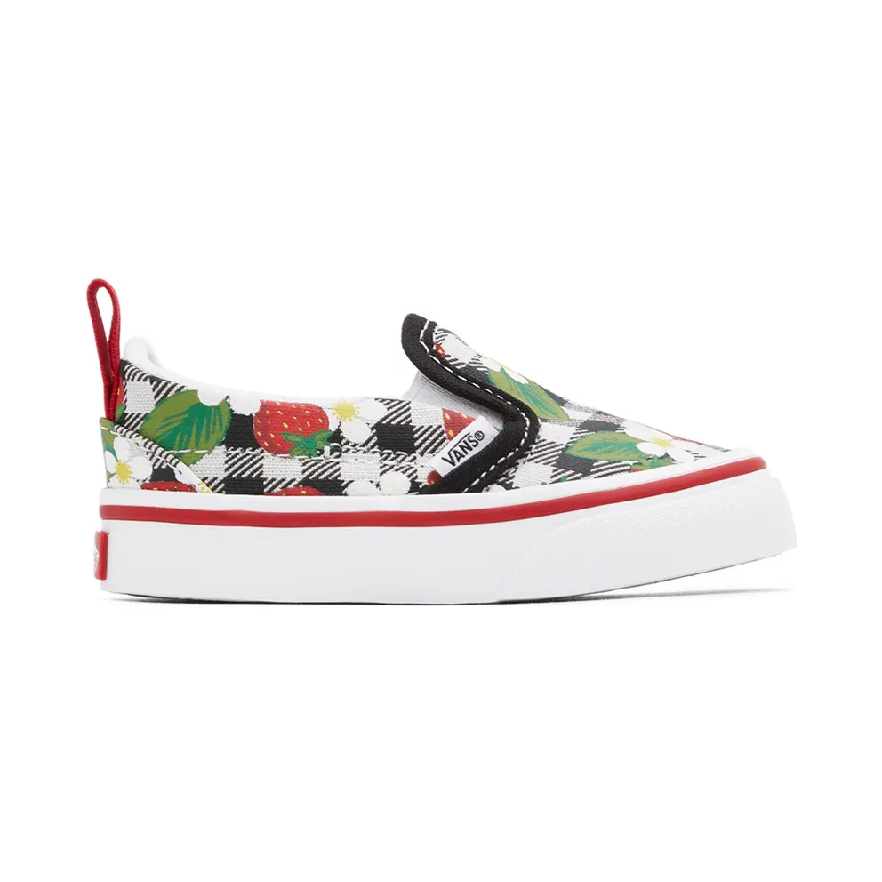 Vans Baby Multicolor Strawberry Gingham Slip-On V Sneakers (VN000UBSARU1)