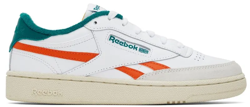 Reebok Club C Revenge Cloud White / Pump Orange / Seaport Teal (GX0385)
