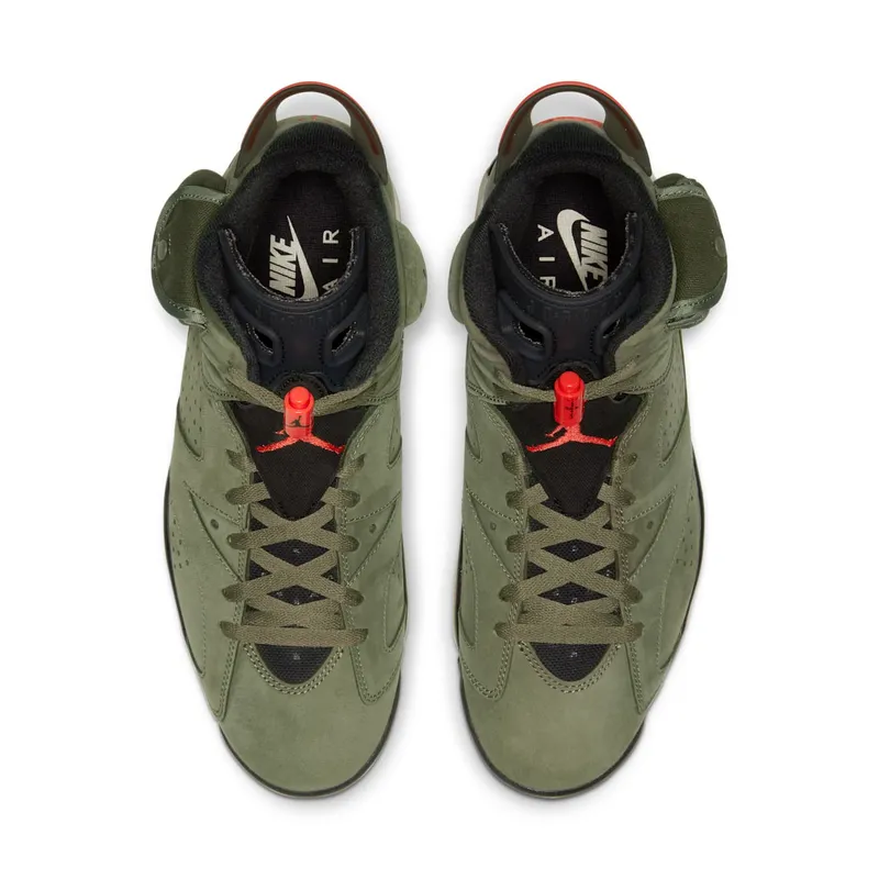 Air Jordan x Travis Scott Cactus Jack Nike AJ VI 6 ‘Medium Olive’ (2019) (CN1084-200)