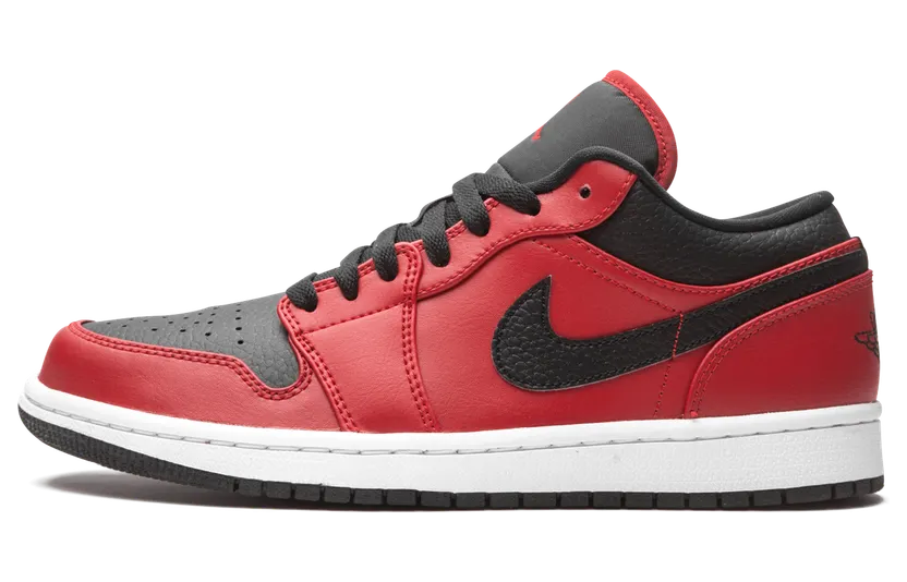 Air Jordan 1 Low ‘Reverse Bred’ Gym Red/Black/White (553558-605)