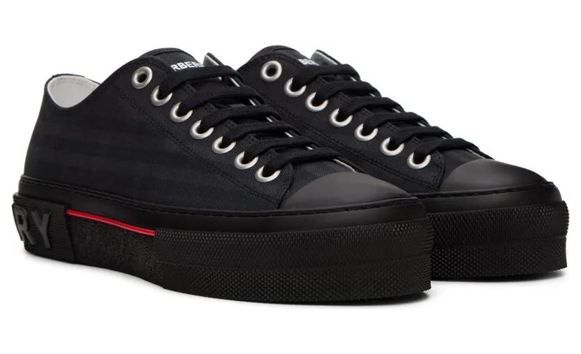 Burberry Black Vintage Check Sneakers (8057999) (4)