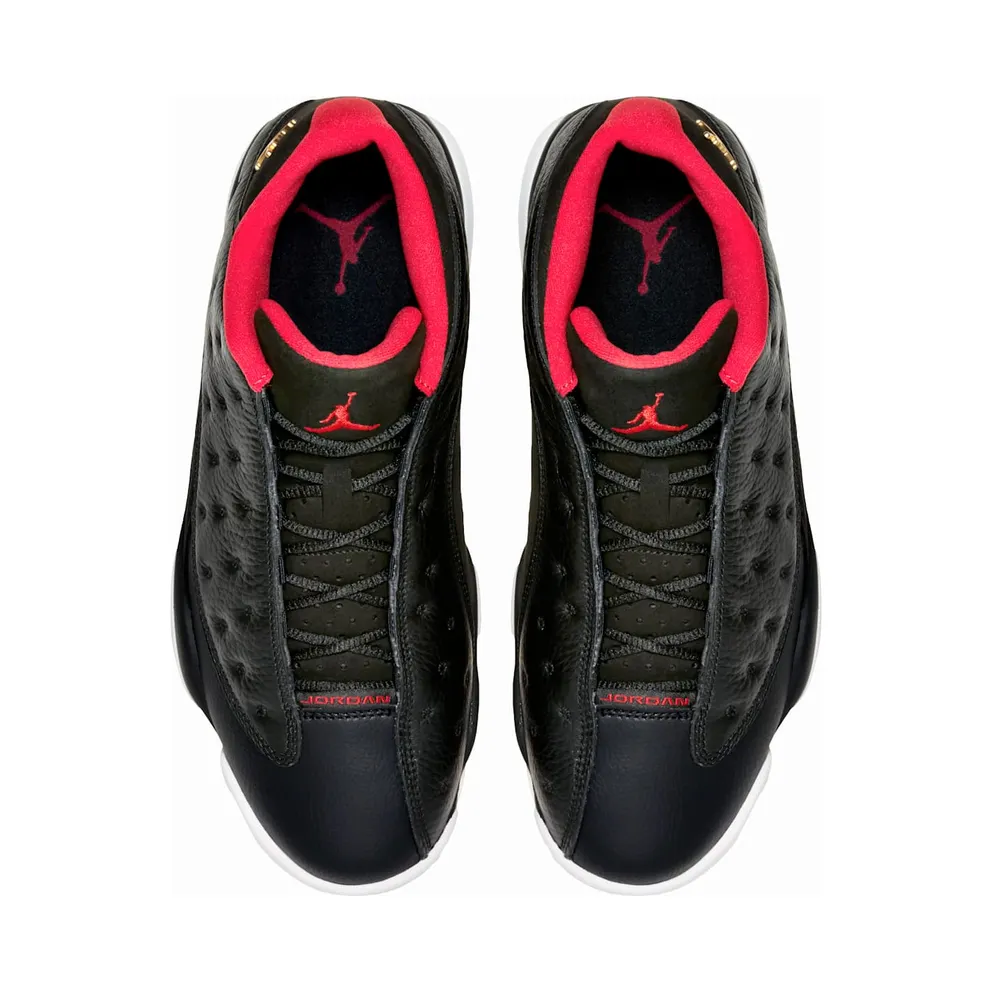 Jordan 13 Retro Low Bred Black/Metallic Gold-University Red-White (310810-027)