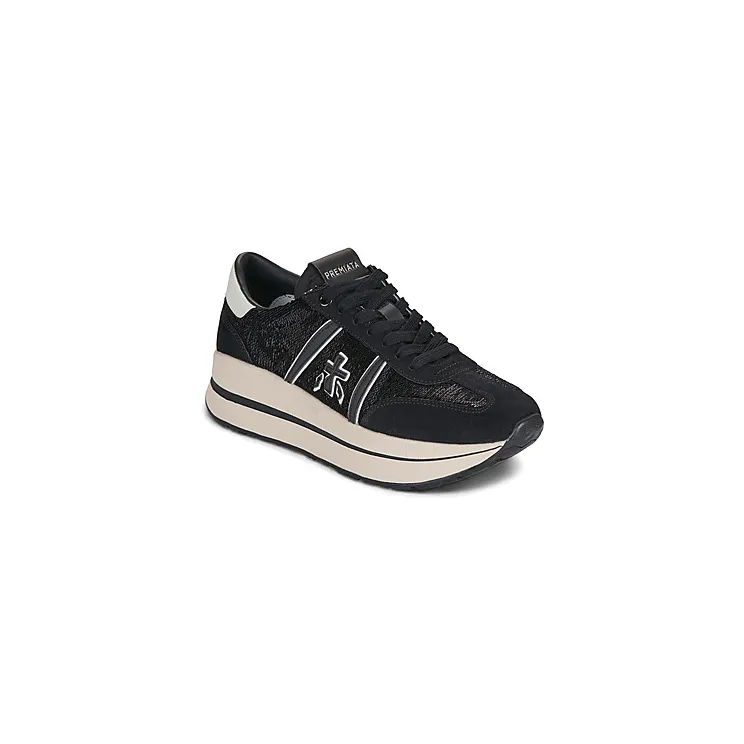 Premiata Bethcoin 8146 met vlakken en logopatch “Blue” (BETHCOIN)
