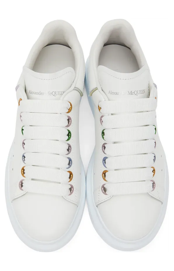 Alexander McQueen White Oversized Sneakers (685671WIB9W) (5)
