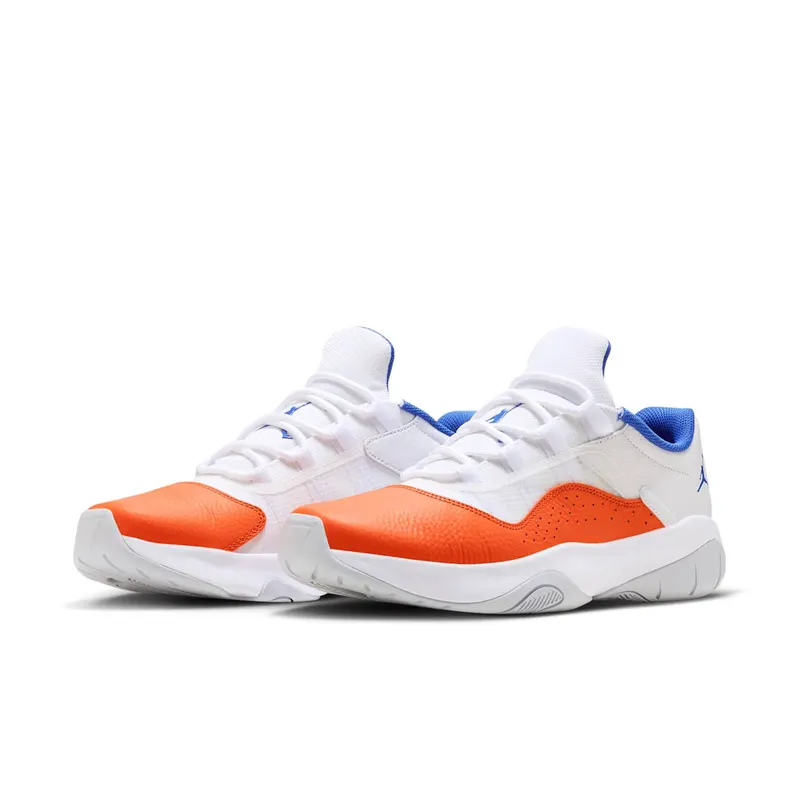 Jordan 11 CMFT Low White Safety Orange Hyper Royal (CW0784-108)