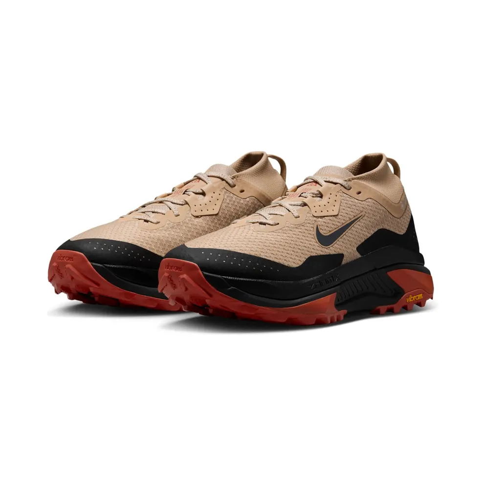 Nike ACG Zegama Trail GORE-TEX Waterproof Trail “Linen / Light Crimson / Light Orewood Brown / Black” (IO7932-200)