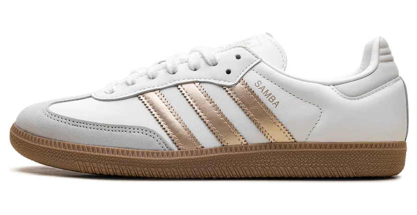 Adidas Samba OG “White Wonder Gold Metallic” (IH9127)